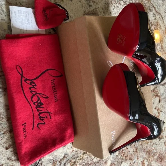 Christian Louboutin brand new shoes never worn. Size 7 shoe, Heel size 120 - Picture 2 of 5